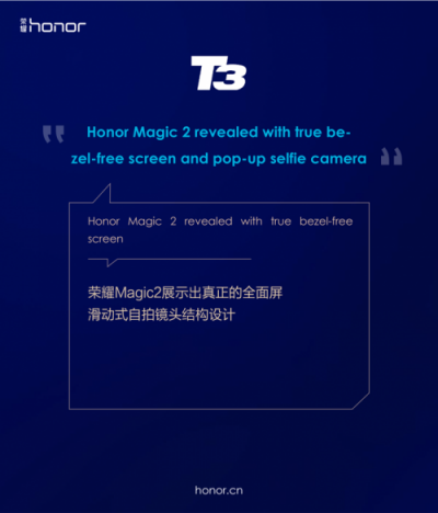 榮耀Magic2德國亮相，全新全面屏獲國內(nèi)外媒體狂贊