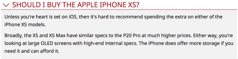 論拍照，華為P20 Pro和iPhone XS誰(shuí)更強(qiáng)？外媒這樣說(shuō)