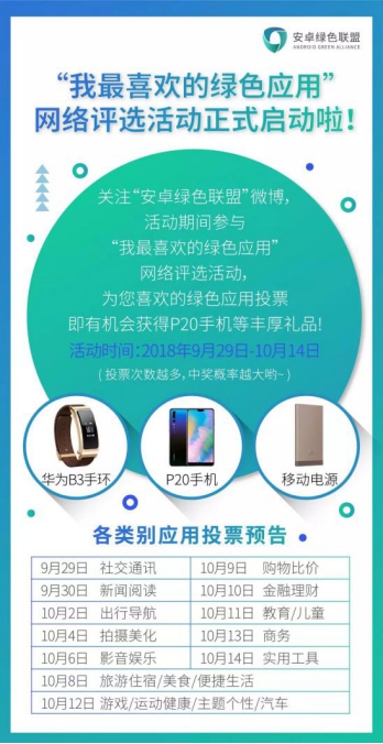 “我最喜歡的綠色應(yīng)用”火爆評(píng)選，安卓綠色聯(lián)盟喊你向最愛(ài)應(yīng)用大聲表白
