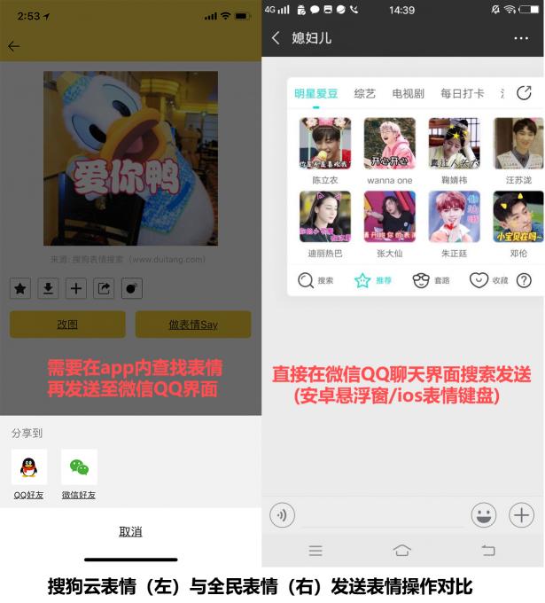 斗圖不如玩創(chuàng)意 全民表情VS搜狗云表情評測