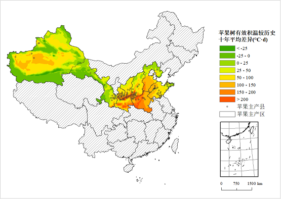 農(nóng)業(yè)農(nóng)村部信息中心與佳格天地聯(lián)合發(fā)布2020年全國主產(chǎn)區(qū)蘋果花期凍害預(yù)警分析