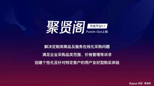 商越發(fā)布聚賢閣1.1版，開創(chuàng)國內(nèi)首個支持punchout方式對接的采購SaaS平臺！