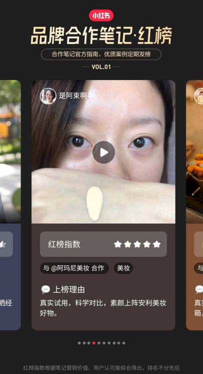 小紅書紅榜，打造優(yōu)質小紅書品牌合作上榜筆記