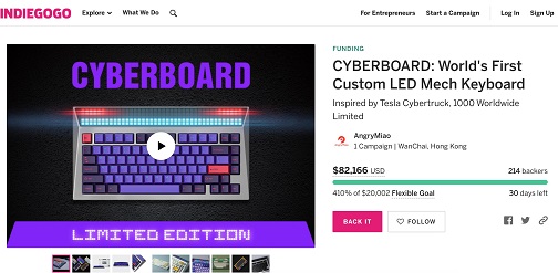 致敬特斯拉 Cybertruck，怒喵產(chǎn)品CYBERBOARD眾籌火爆，超400%認(rèn)籌