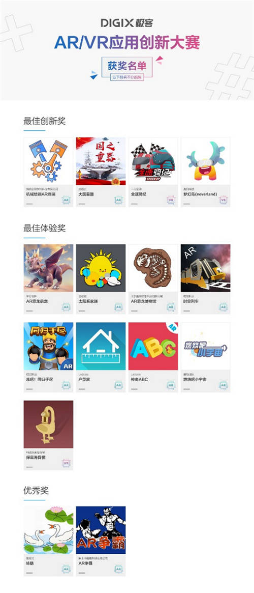 DIGIX極客AR/VR雙賽收官 精品應(yīng)用開啟數(shù)字生活交互新體驗
