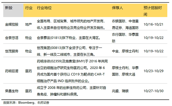 10月物業(yè)、醫(yī)藥新股強勢來襲！老虎證券最高15倍杠桿成港股打新“神器”