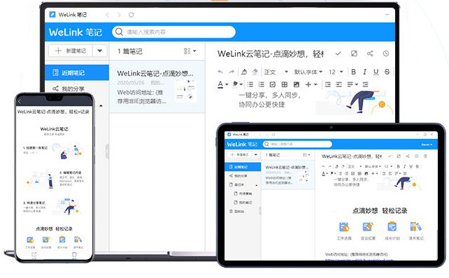 華為人工作效率為什么那么高？WeLink云筆記了解一下