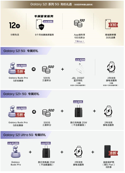 三星Galaxy S21 5G系列今起預售 超值預定購機驚喜多多