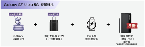 購(gòu)買三星Galaxy S21 5G系列送充電頭 人性化做法值得點(diǎn)贊