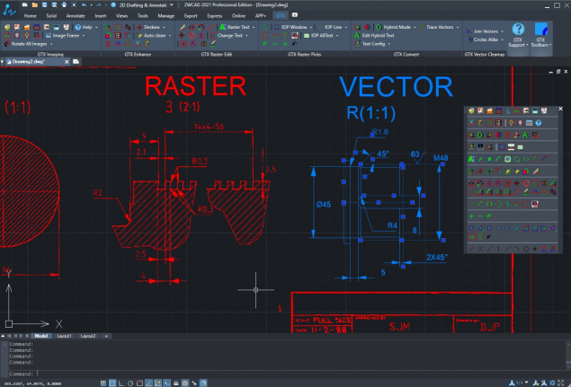 中望軟件攜手GTXRasterCAD，幫助用戶大幅提升圖紙修復(fù)效率