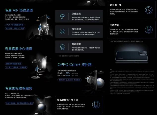 四大專屬服務(wù)、五大購機權(quán)益，OPPO Find X3系列首銷享最高24期分期免息