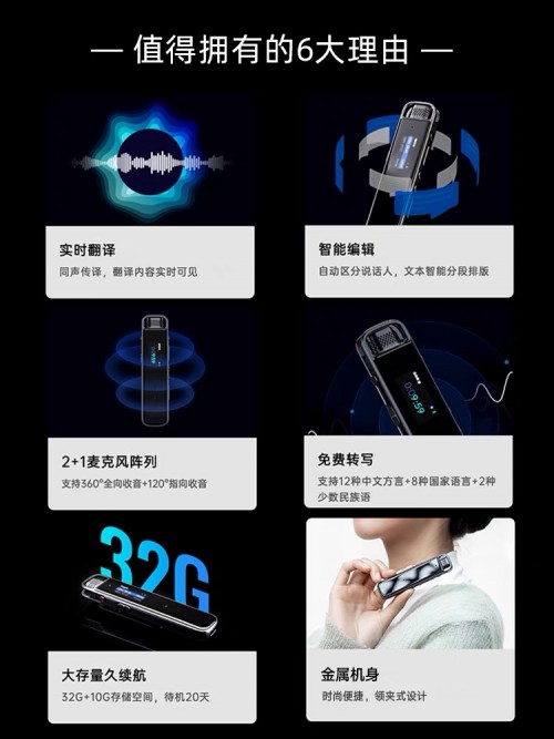 618狂歡來(lái)襲，訊飛智能錄音筆A1B1H1入手不虧