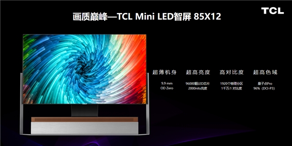 遙遙領(lǐng)先！TCL全球首款 OD Zero Mini LED智屏創(chuàng)智慧顯示新高度！