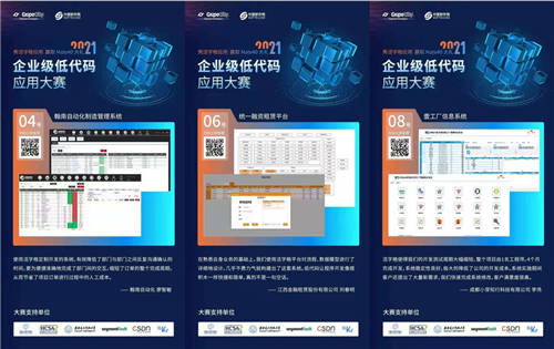 火熱進行中！2021企業(yè)級低代碼應用大賽，活字格應用秀出圈