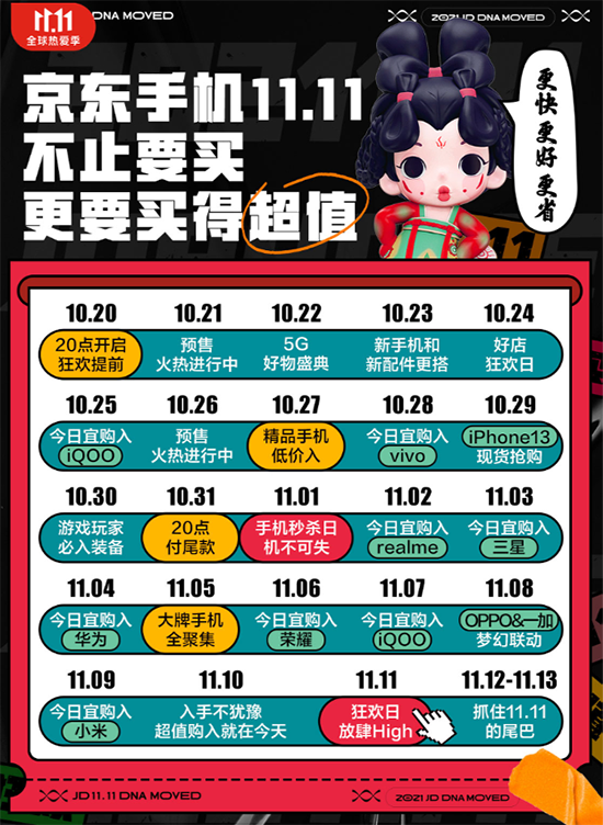 京東11.11今晚8點(diǎn)開啟現(xiàn)貨購(gòu) 爆款手機(jī)現(xiàn)貨開買 11.11降價(jià)自動(dòng)退