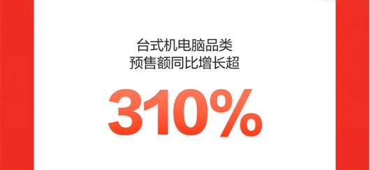 京東11.11臺式機電腦預售訂單額同比增長超310% 戴爾、聯(lián)想、惠普霸榜前三