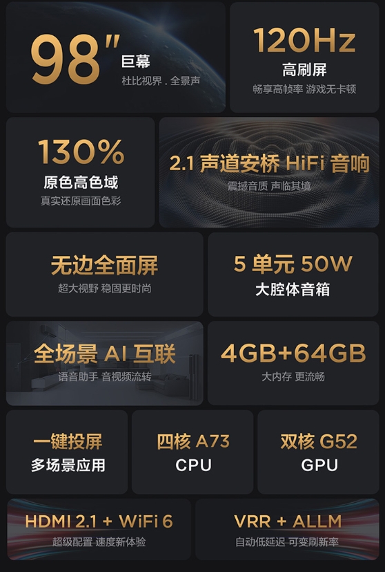 紅米海信齊齊甘拜下風(fēng)！TCL 98Q6E堪稱98英寸最強(qiáng)大殺器