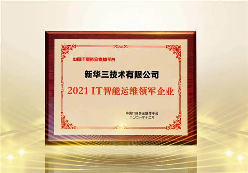 引領(lǐng)運(yùn)維高效革新之路，新華三榮獲ITS 2021年度IT智能運(yùn)維領(lǐng)軍企業(yè)獎(jiǎng)