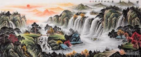 辦公室掛什么畫(huà)風(fēng)水好？畫(huà)家宋唐山水畫(huà)裝飾美景財(cái)運(yùn)旺！