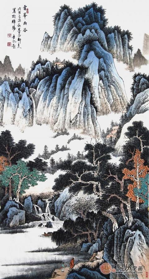 水墨丹青描繪山河之美—賞析許吉爾手繪國(guó)畫(huà)山水之美！