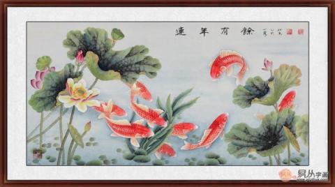 客廳適合掛什么畫(huà) 招財(cái)九魚(yú)圖讓2019走運(yùn)一整年