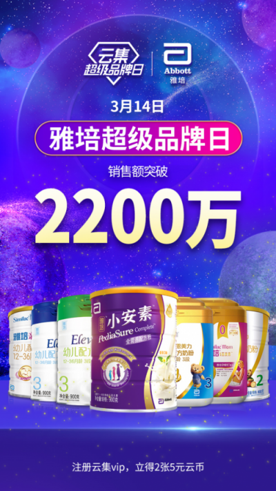 與雅培戰(zhàn)略合作升級 云集母嬰品類年銷量增長超300%