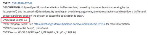 9.8分超高危IBM OpenJ9漏洞預(yù)警