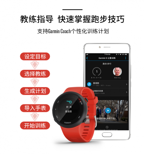 Garmin Forerunner 45，輕量運(yùn)動(dòng)擺脫束縛