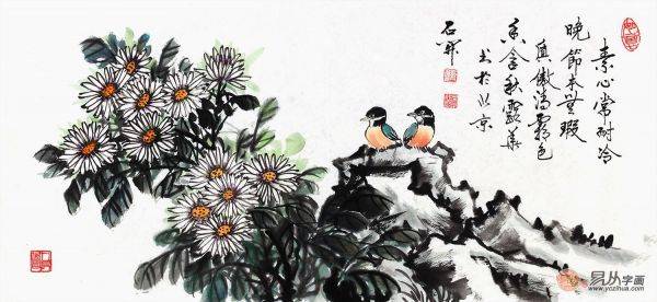 梅蘭竹菊的君子品質(zhì)，名家石開梅蘭竹菊四君子國(guó)畫作品欣賞