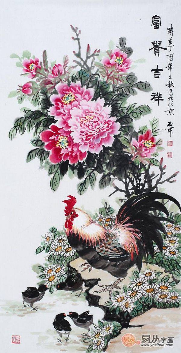 適合玄關(guān)的裝飾畫，這5款吉祥花鳥畫，顏值風(fēng)水兩相宜