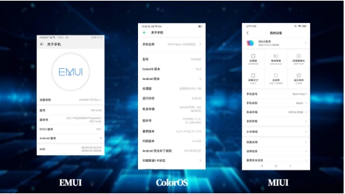 國產(chǎn)頭部 UI 對比，ColorOS、MIUI、EMUI 的區(qū)別你知道多少