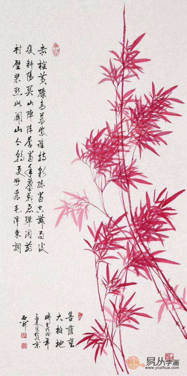 進(jìn)門玄關(guān)裝飾畫掛什么好，易從網(wǎng)力薦的這些豎幅花鳥畫最合適