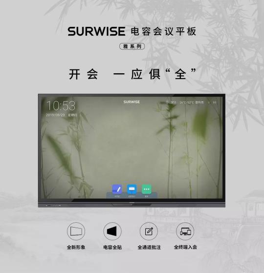 開啟“智會”時代 SURWISE電容會議平板亮相高交會