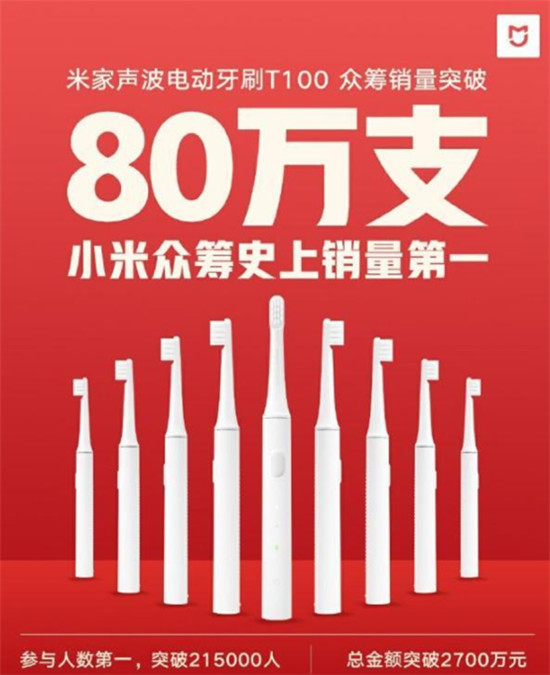 米家聲波電動(dòng)牙刷T100，讓全民進(jìn)入電動(dòng)牙刷時(shí)代