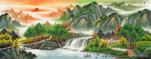 關(guān)于適合掛在家里的山水畫(huà) 四種常見(jiàn)風(fēng)格教你打造經(jīng)典家居范