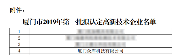 喜訊！眾庫科技榮獲國(guó)家級(jí)“高新技術(shù)企業(yè)”稱號(hào)