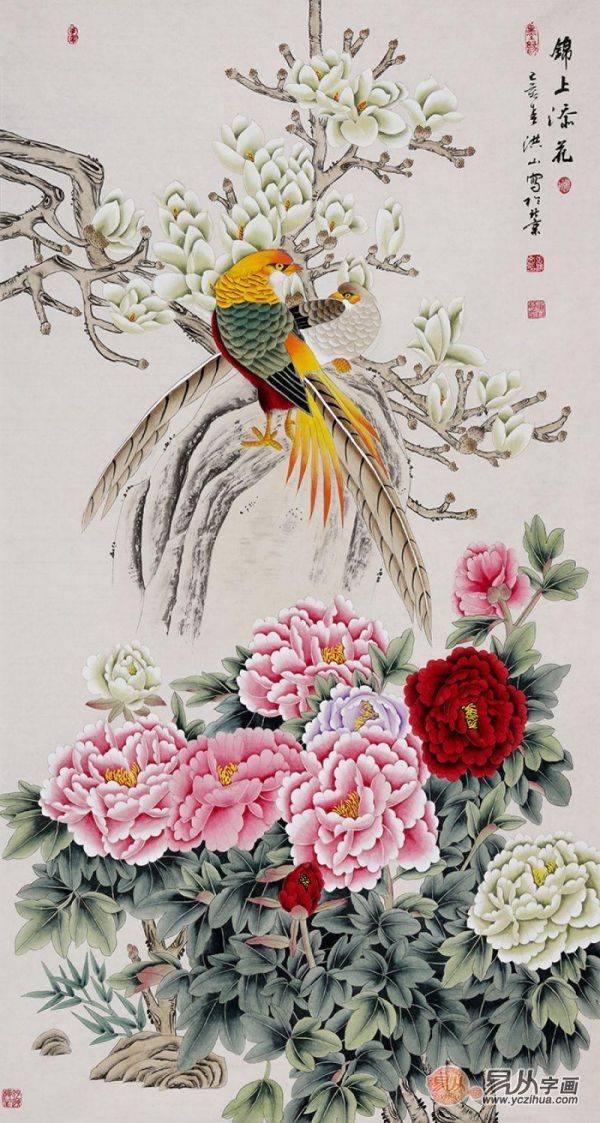 玄關(guān)用什么畫裝飾比較好，經(jīng)典好寓意玄關(guān)花鳥畫解讀