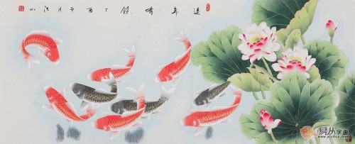 客廳白墻掛什么裝飾畫好，這幾幅花鳥國畫作品最合適了