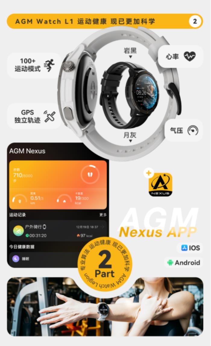 AGM Watch L1發(fā)布：首款三防智能手表震撼登場(chǎng)